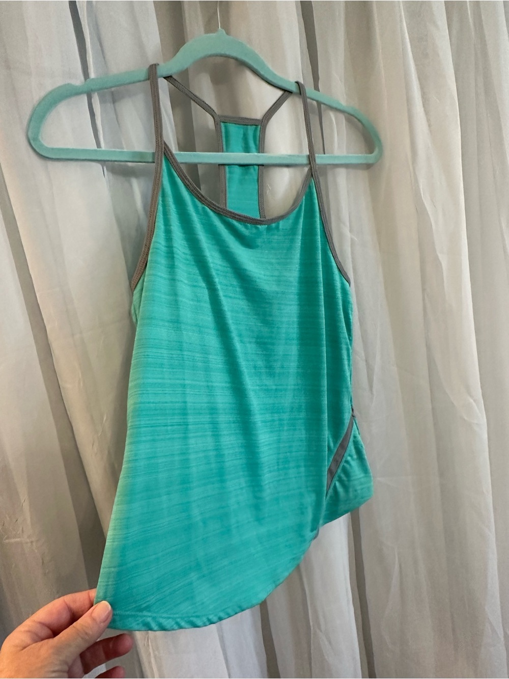 Hylete Lightweight Teal Racerback Tank Top - Women